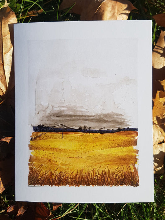 Autumn Field 2 - Greeting Card