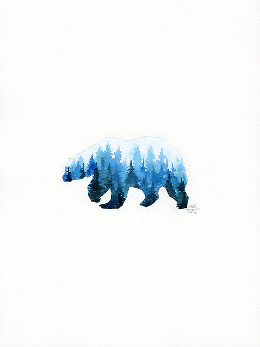 Bear Silhouette - Original