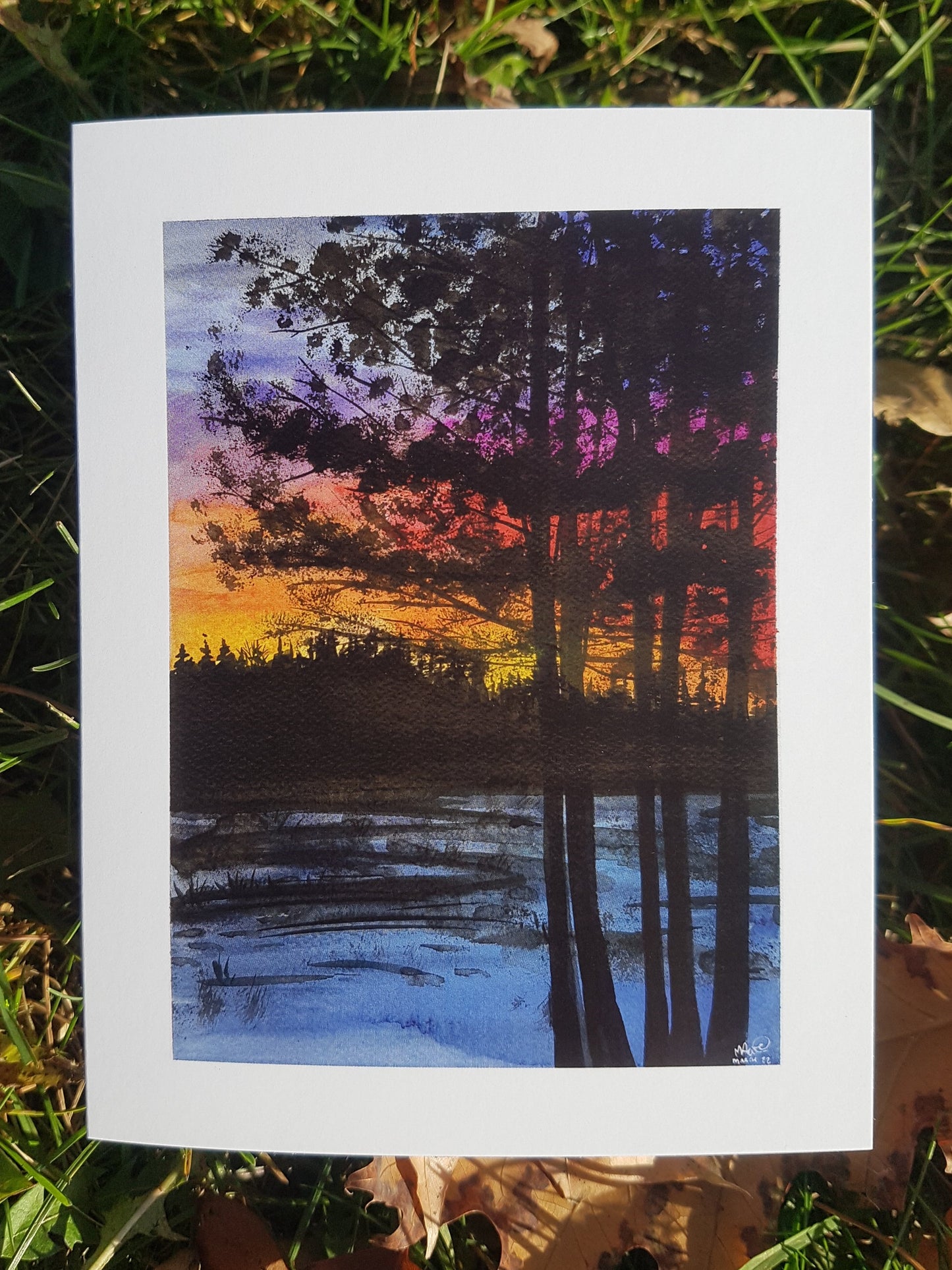 Sunset 3 - Greeting Card